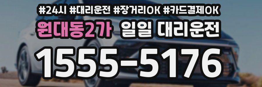 원대동2가 일일 대리운전