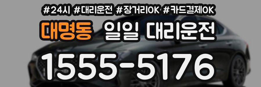 대명동 일일 대리운전