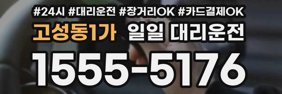 고성동1가 일일 대리운전