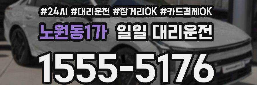 노원동1가 일일 대리운전