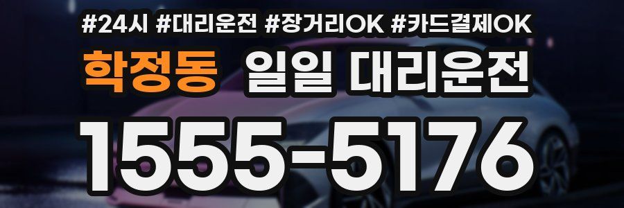 학정동 일일 대리운전