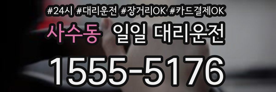 사수동 일일 대리운전