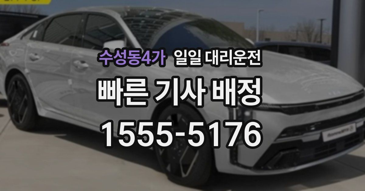 수성동4가 일일 대리운전