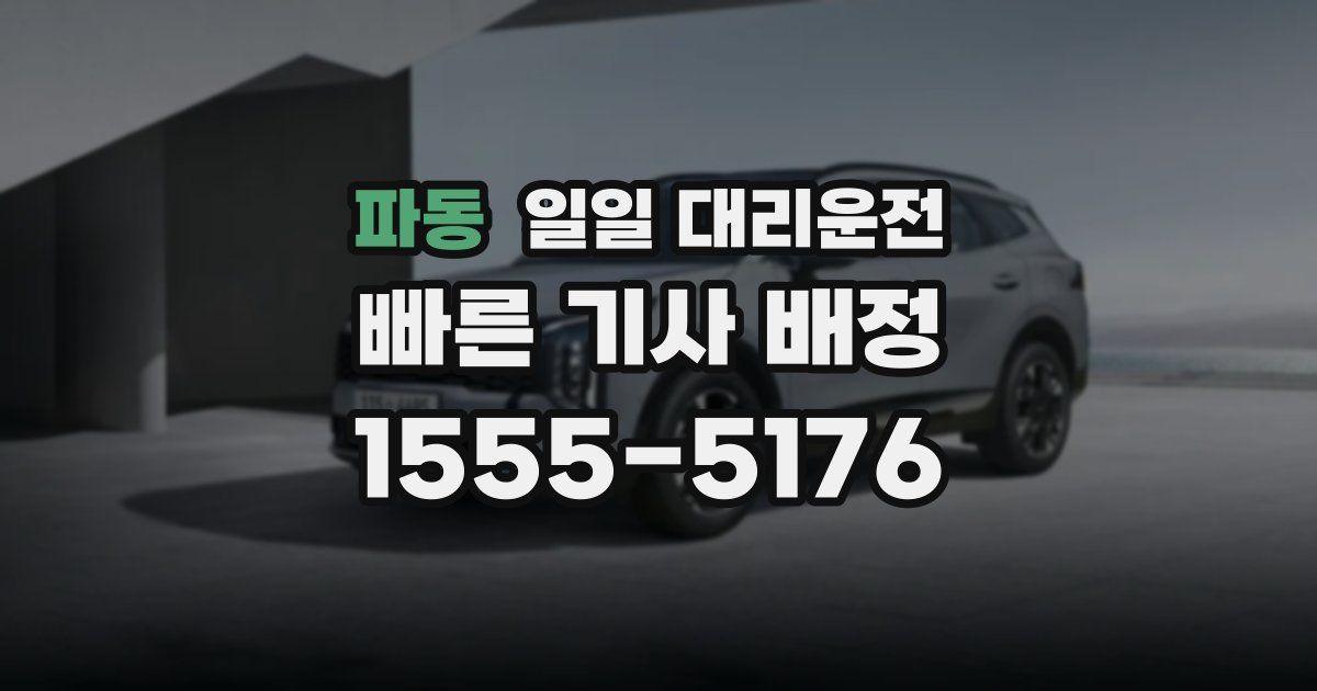 파동 일일 대리운전