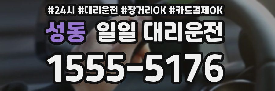 성동 일일 대리운전