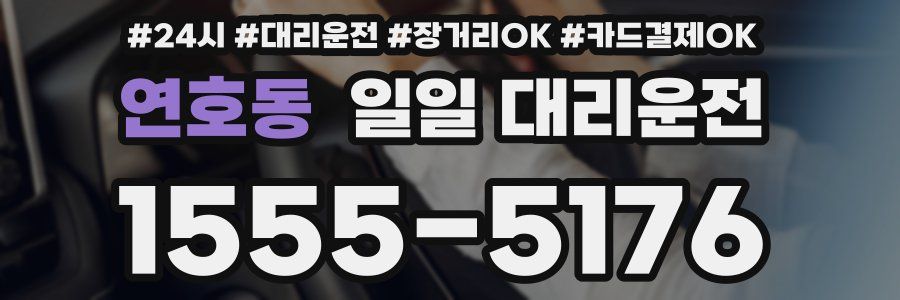 연호동 일일 대리운전