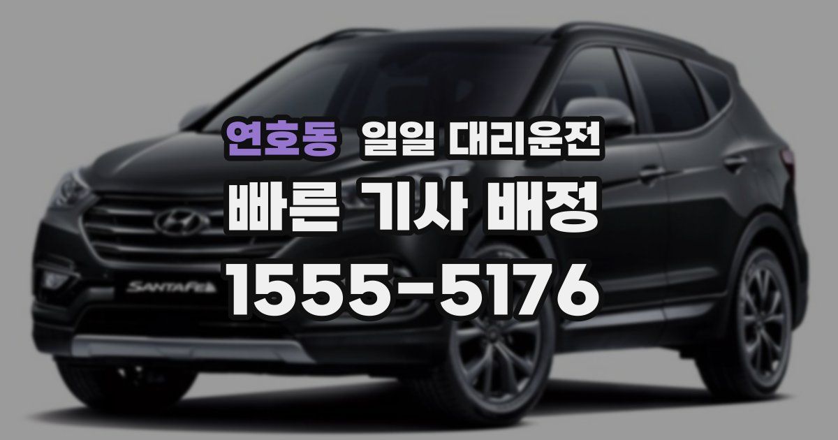 연호동 일일 대리운전