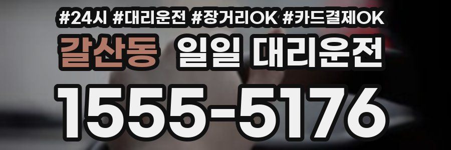 갈산동 일일 대리운전