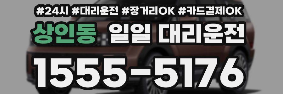 상인동 일일 대리운전