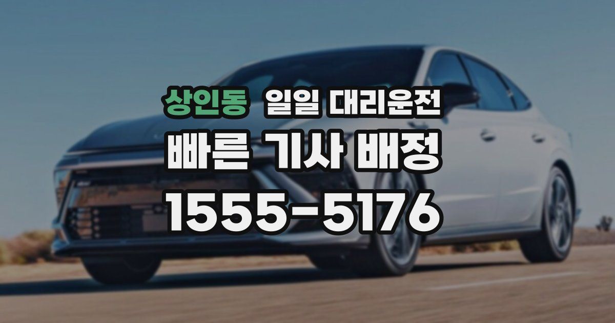 상인동 일일 대리운전