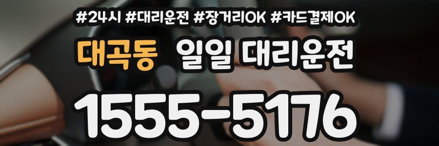 대곡동 일일 대리운전
