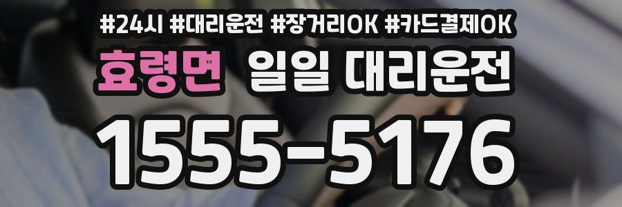효령면 일일 대리운전