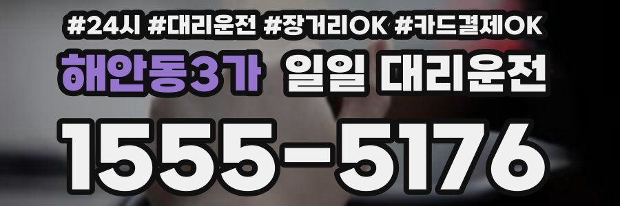 해안동3가 일일 대리운전