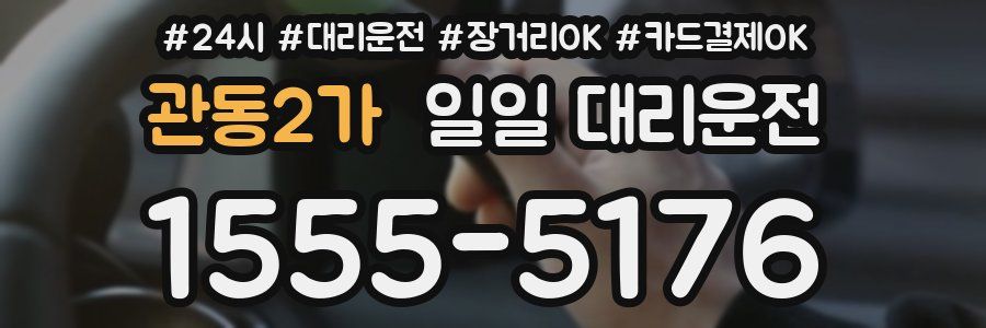 관동2가 일일 대리운전
