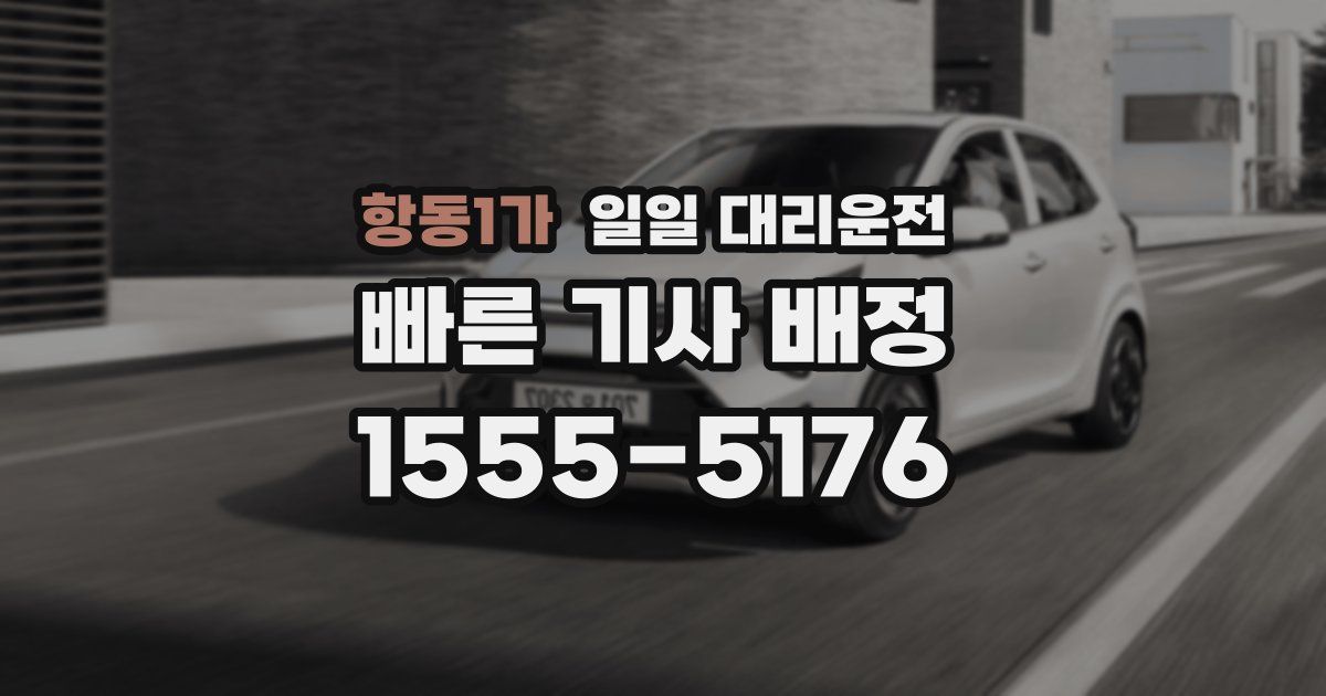항동1가 일일 대리운전