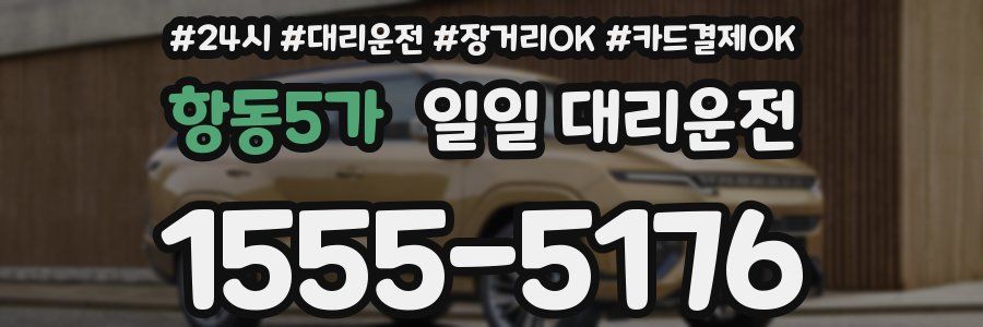 항동5가 일일 대리운전