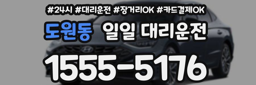 도원동 일일 대리운전