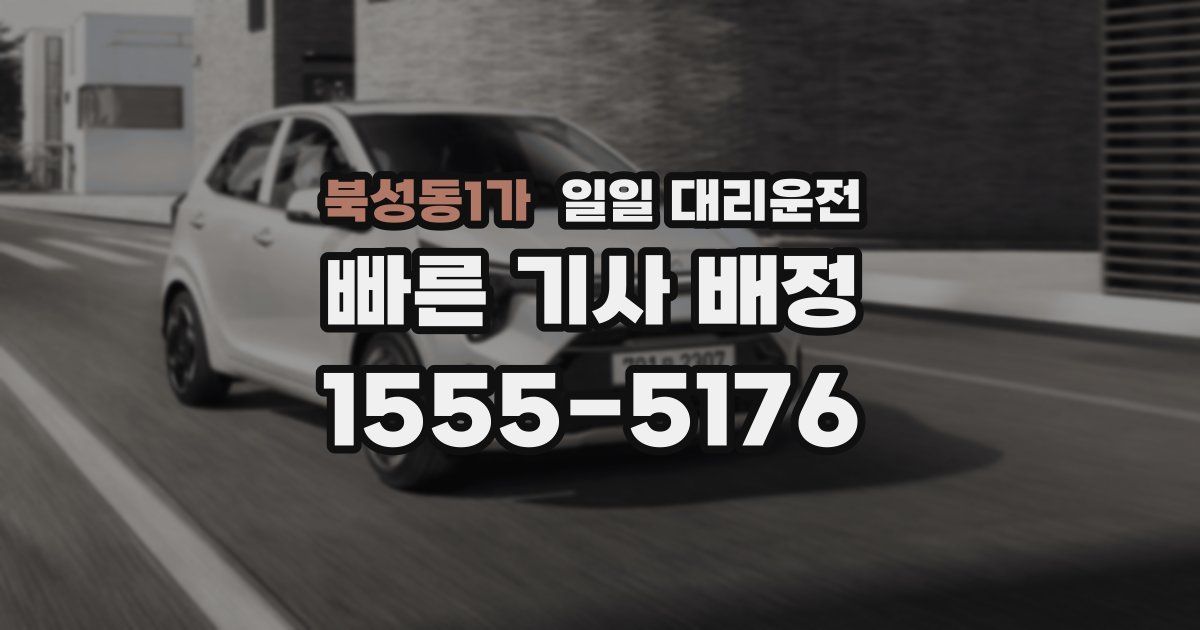 북성동1가 일일 대리운전