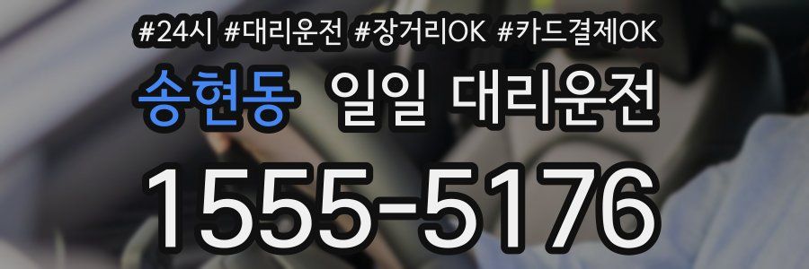 송현동 일일 대리운전