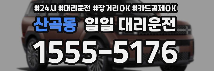 산곡동 일일 대리운전