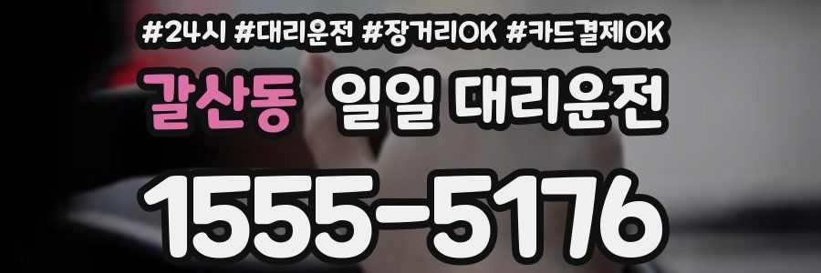 갈산동 일일 대리운전