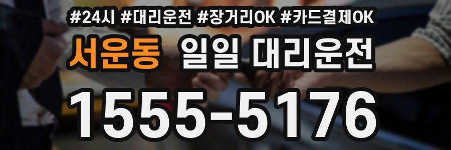 서운동 일일 대리운전