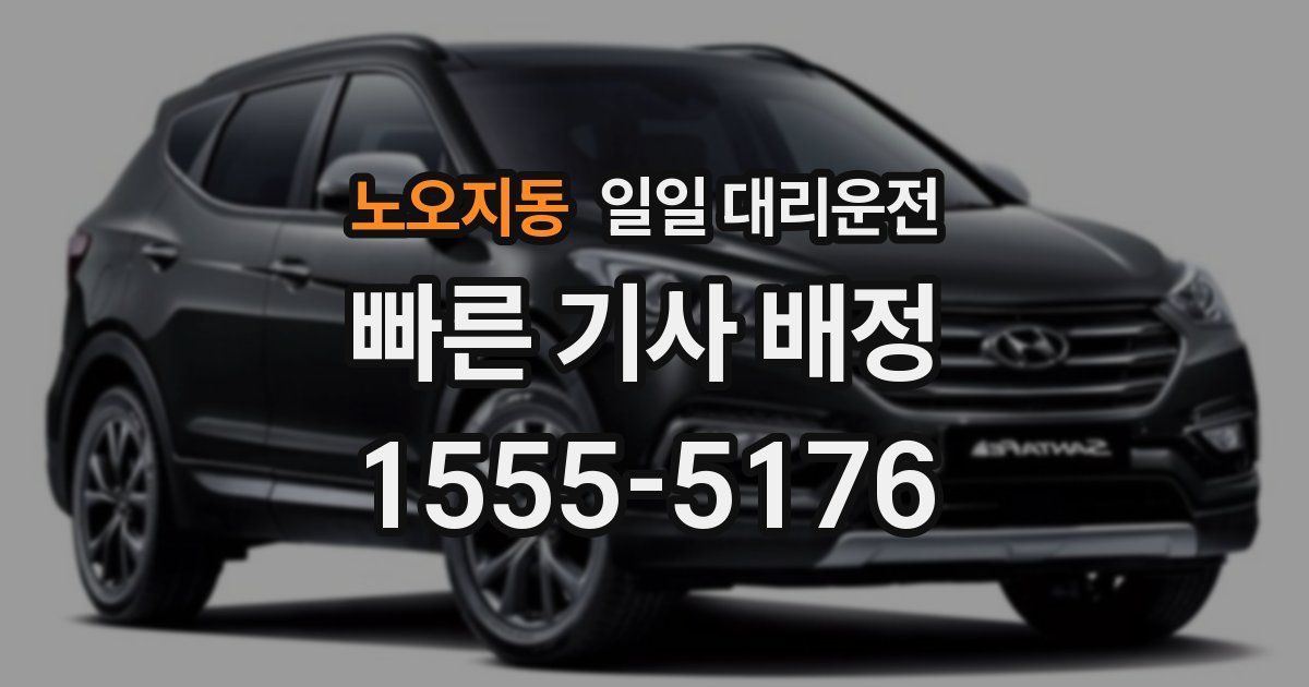 노오지동 일일 대리운전