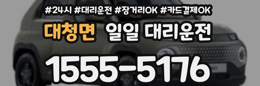 대청면 일일 대리운전
