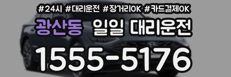 광산동 일일 대리운전