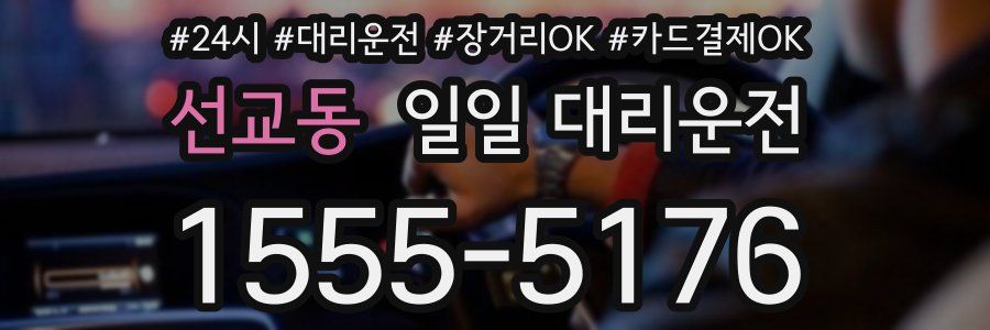선교동 일일 대리운전