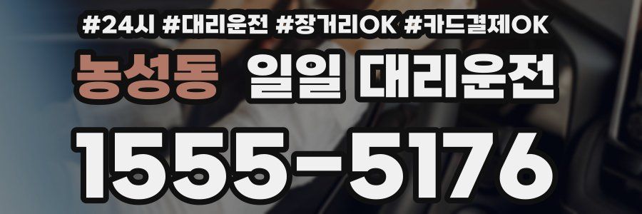 농성동 일일 대리운전