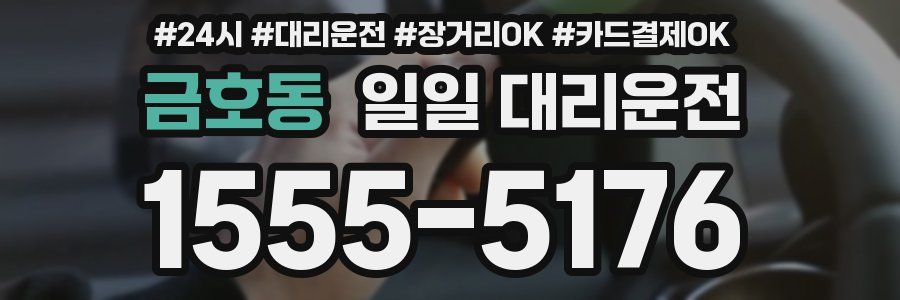 금호동 일일 대리운전