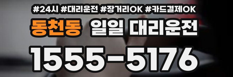 동천동 일일 대리운전