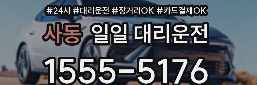 사동 일일 대리운전