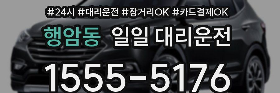 행암동 일일 대리운전