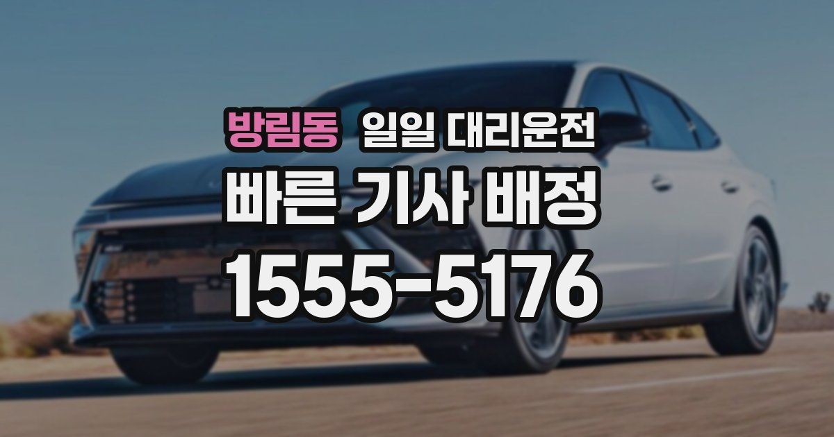 방림동 일일 대리운전