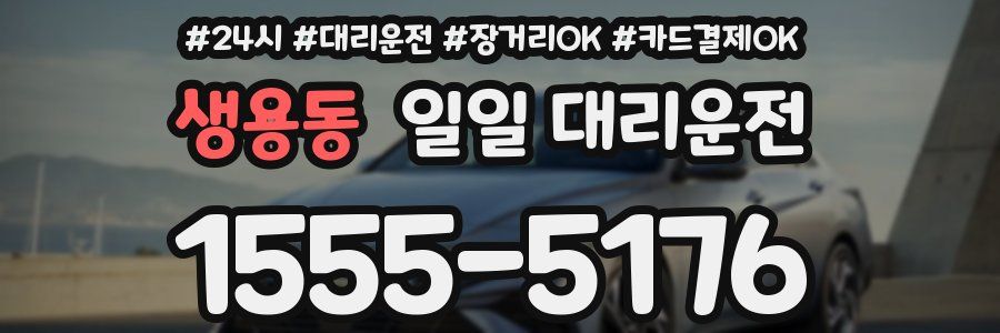 생용동 일일 대리운전