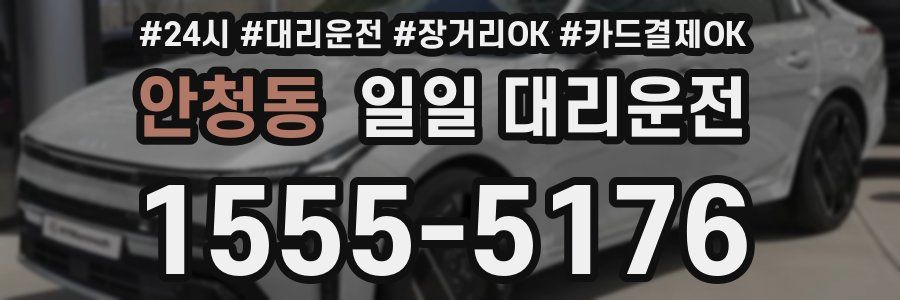 안청동 일일 대리운전