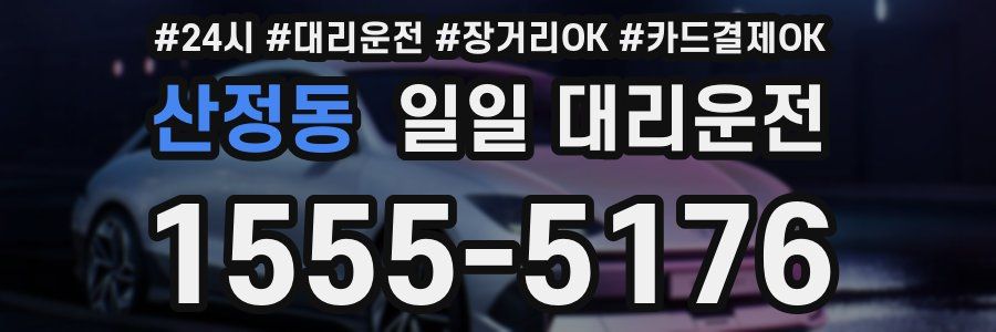산정동 일일 대리운전