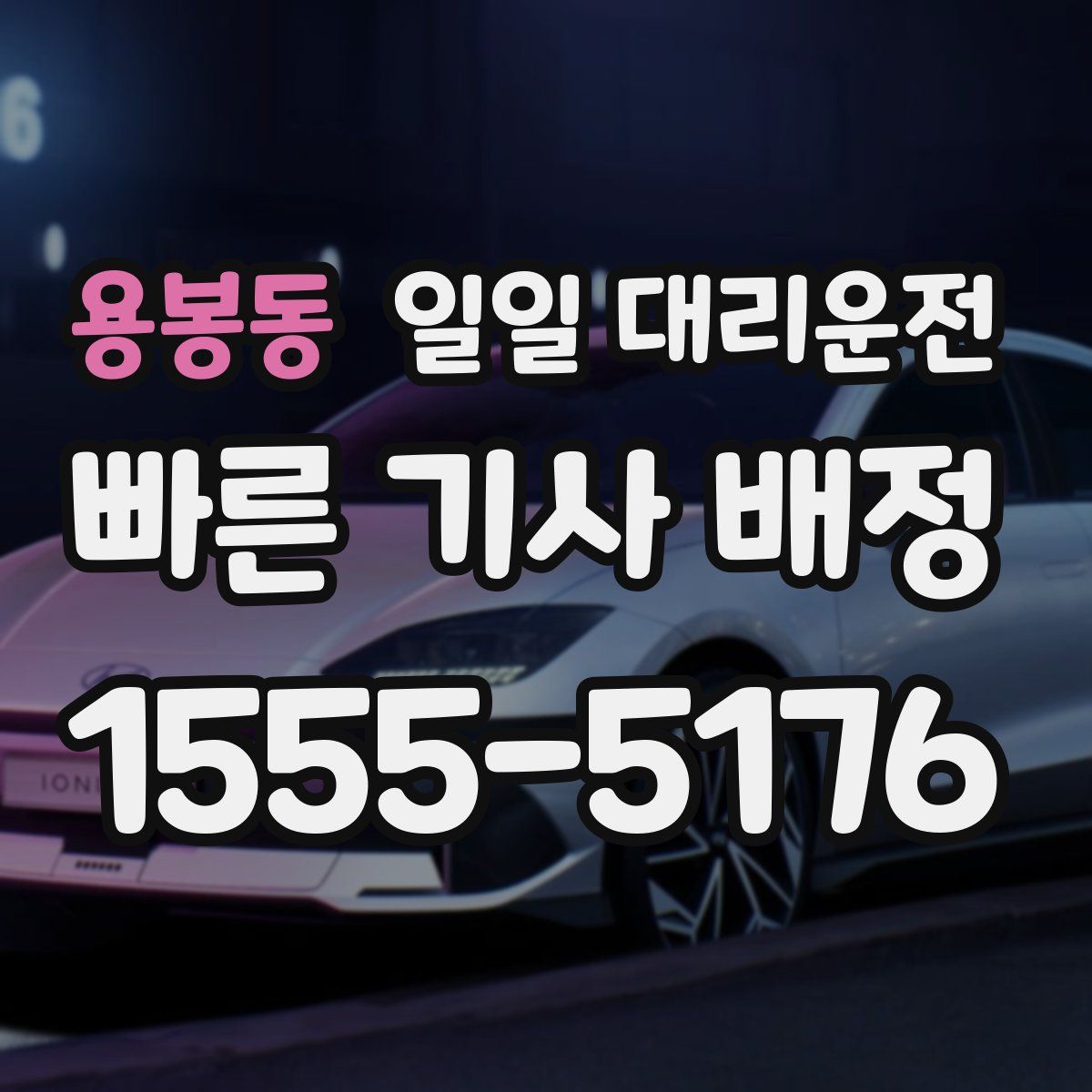 용봉동 일일 대리운전