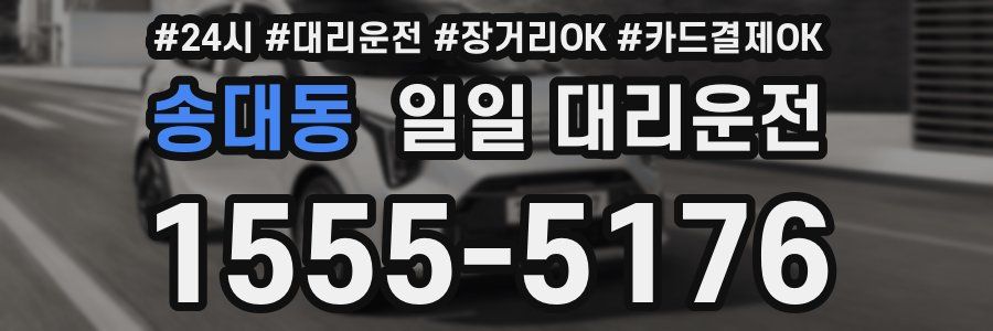 송대동 일일 대리운전