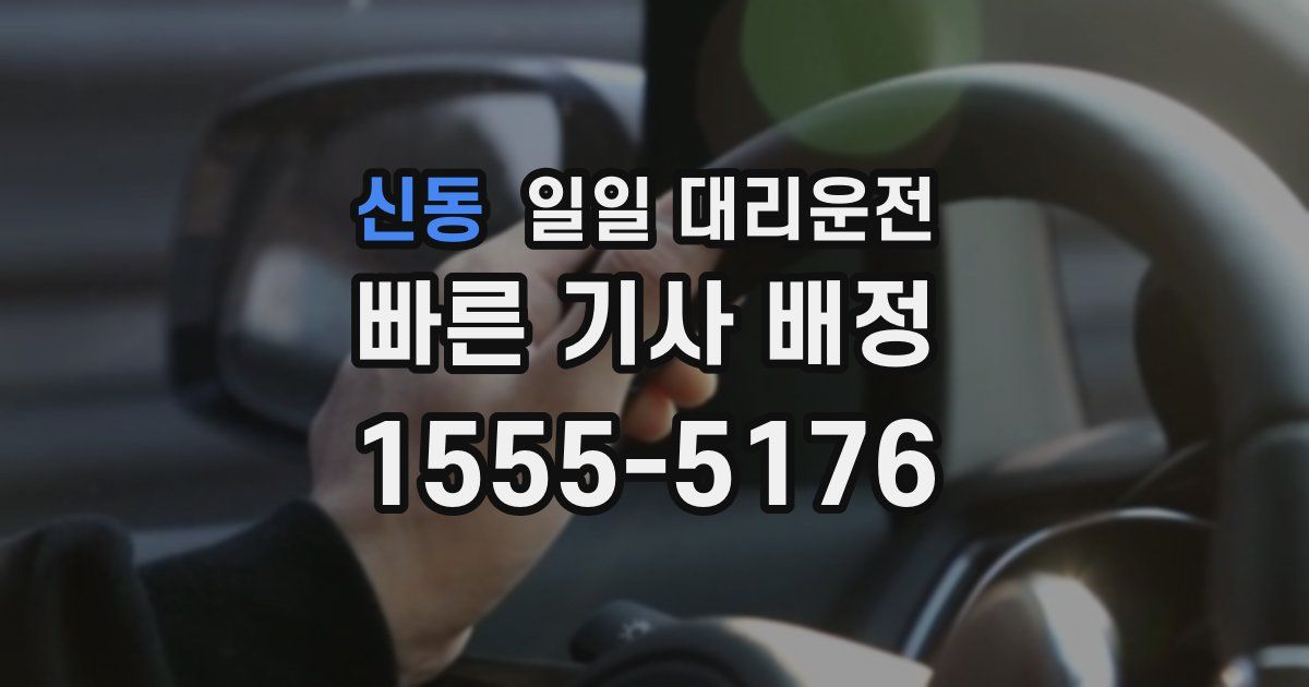 신동 일일 대리운전