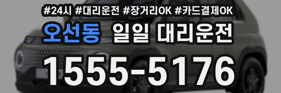 오선동 일일 대리운전