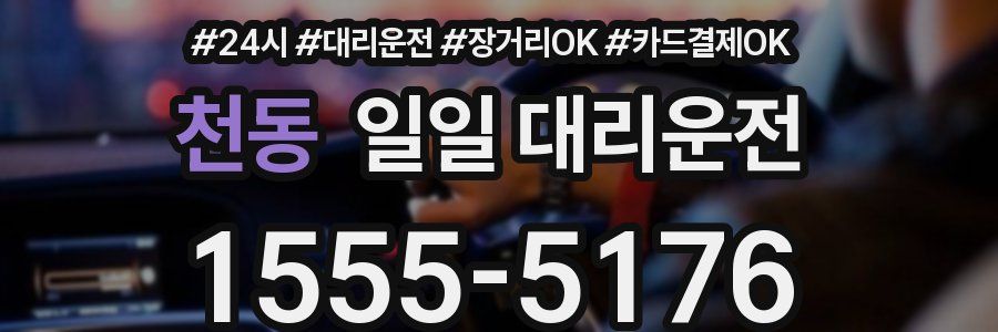 천동 일일 대리운전