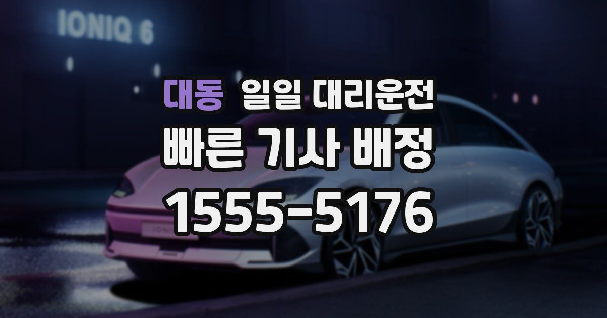 대동 일일 대리운전