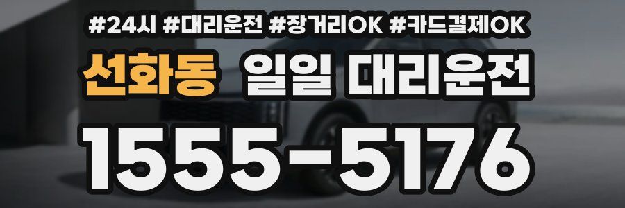 선화동 일일 대리운전