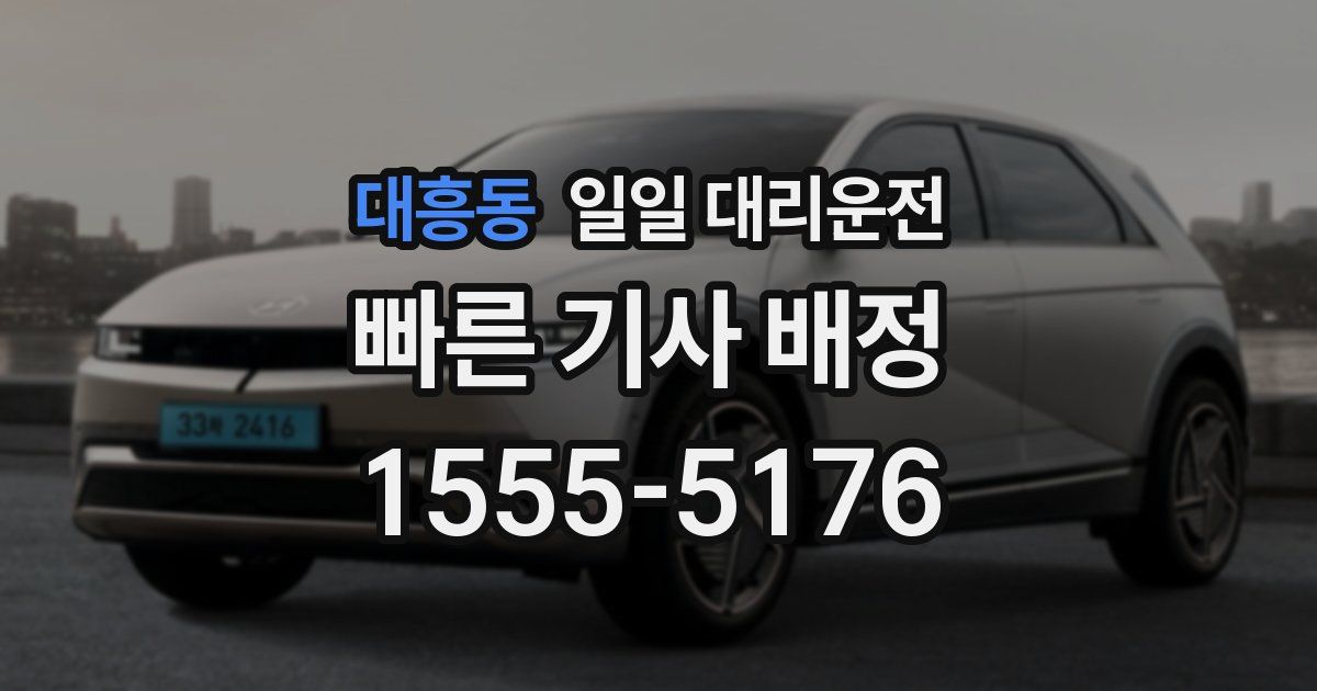 대흥동 일일 대리운전