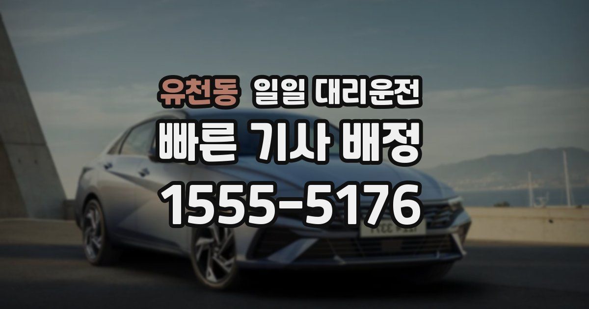 유천동 일일 대리운전
