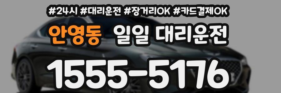 안영동 일일 대리운전