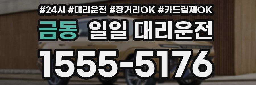 금동 일일 대리운전